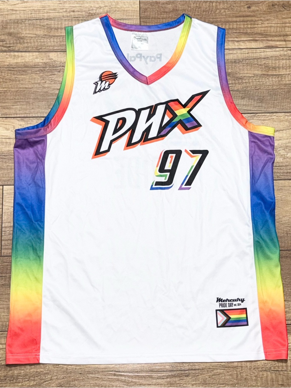 Phoenix Mercury PHX Pride Day 2024 WNBA Rainbow Limited Edition Jersey Adult XL